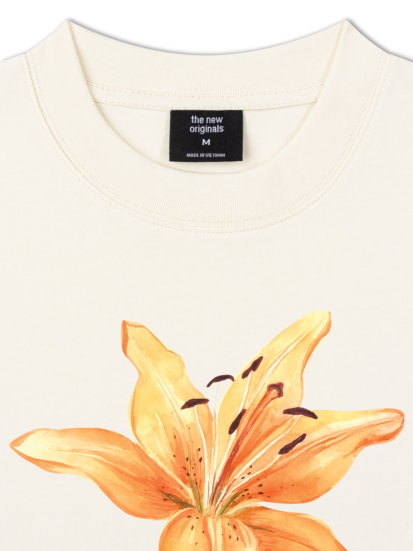 Áo Thun Relaxed Fit Yellow Lily Flower