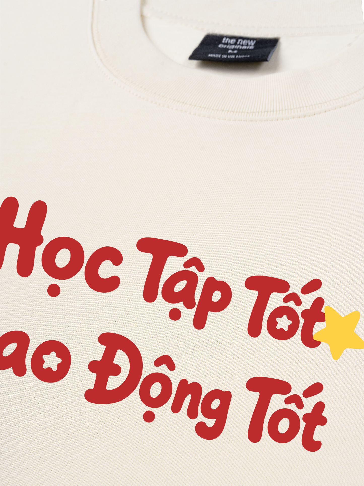 Áo Thun Relaxed Fit Học Tập Tốt, Lao Động Tốt