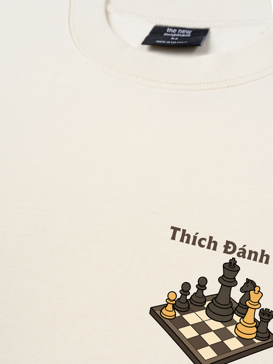 Áo Thun Relaxed Fit Thích Đánh Cờ