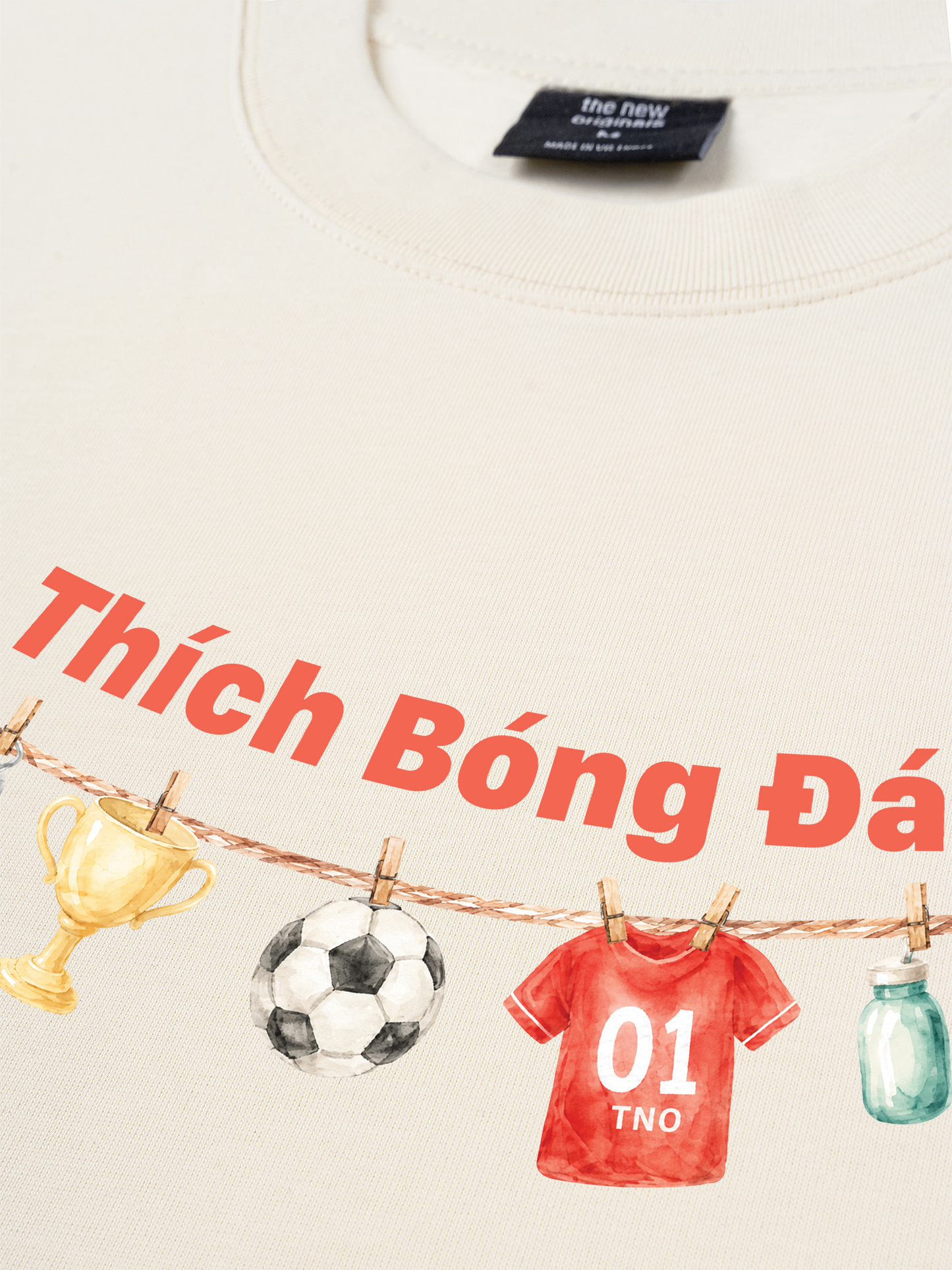 Áo Thun Relaxed Fit Thích Bóng Đá