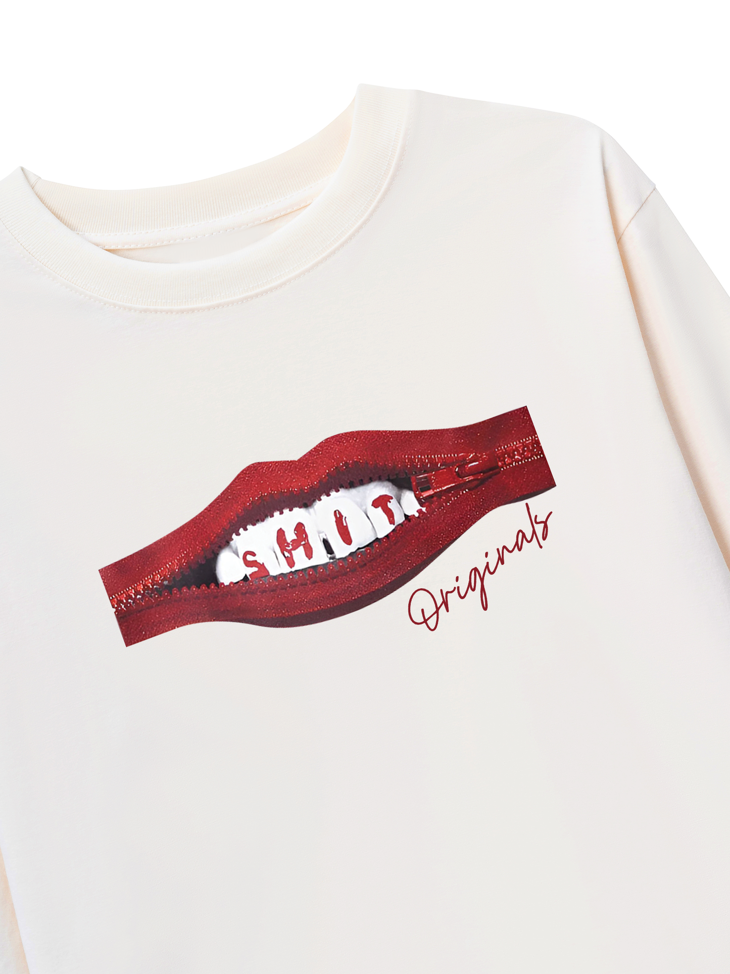 Áo Thun Dài Tay Teeth Zip Classic