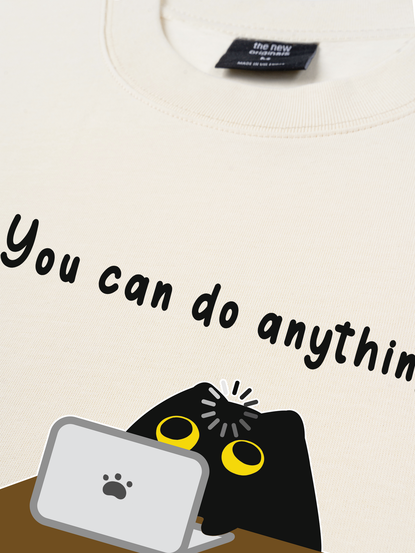 Áo Thun Relaxed Fit Animal Mood You Can Do Anything