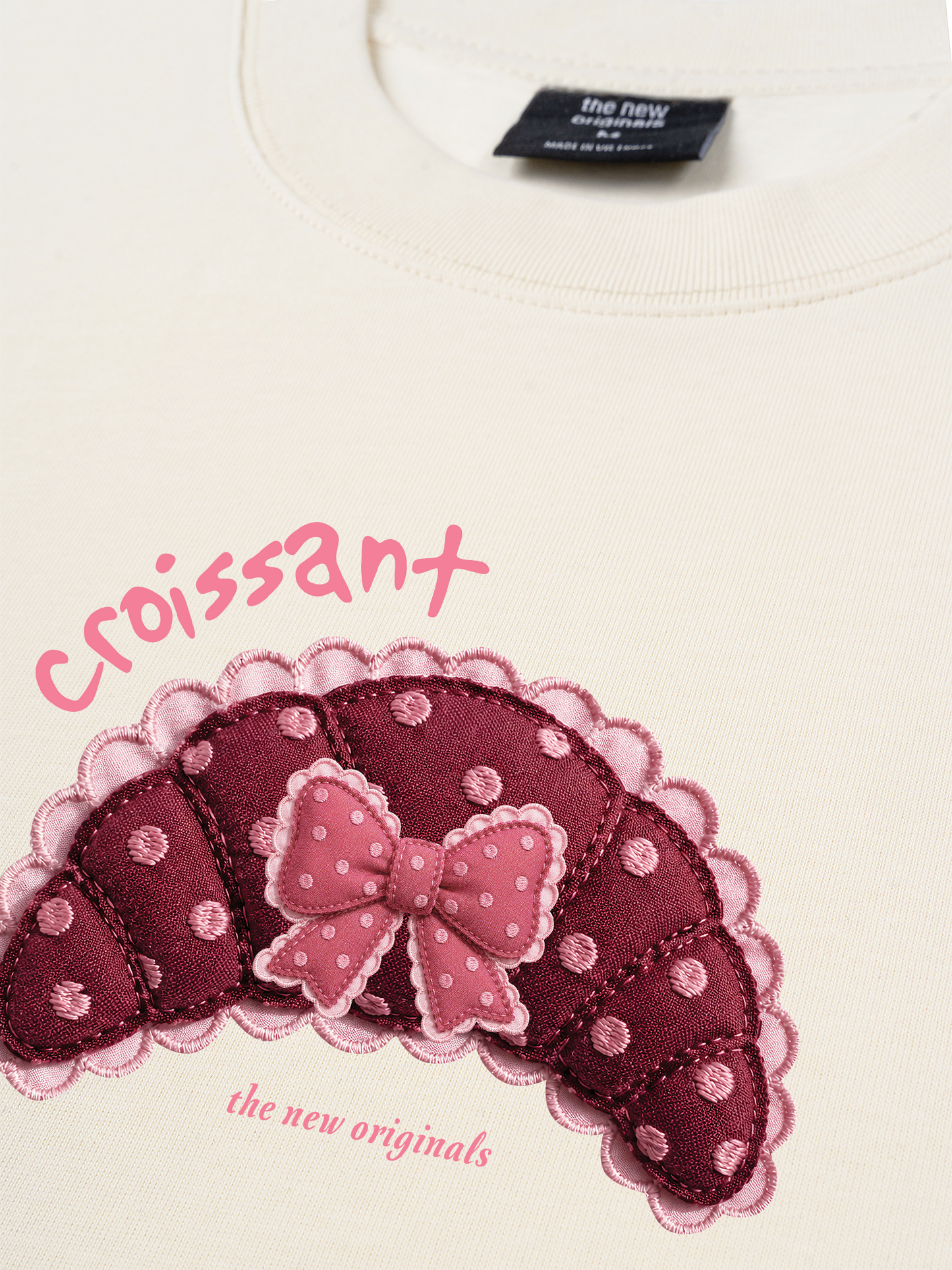Áo Thun Relaxed Fit Croissant DIY