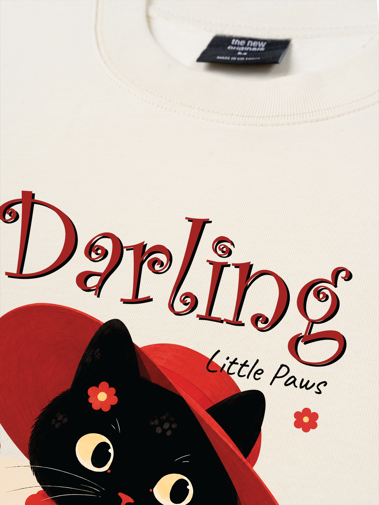 Áo Thun Relaxed Fit Darling Little Paws