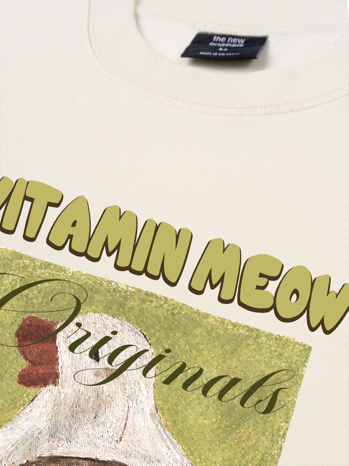 Áo Thun Relaxed Fit  Vitamin Meow With Duck