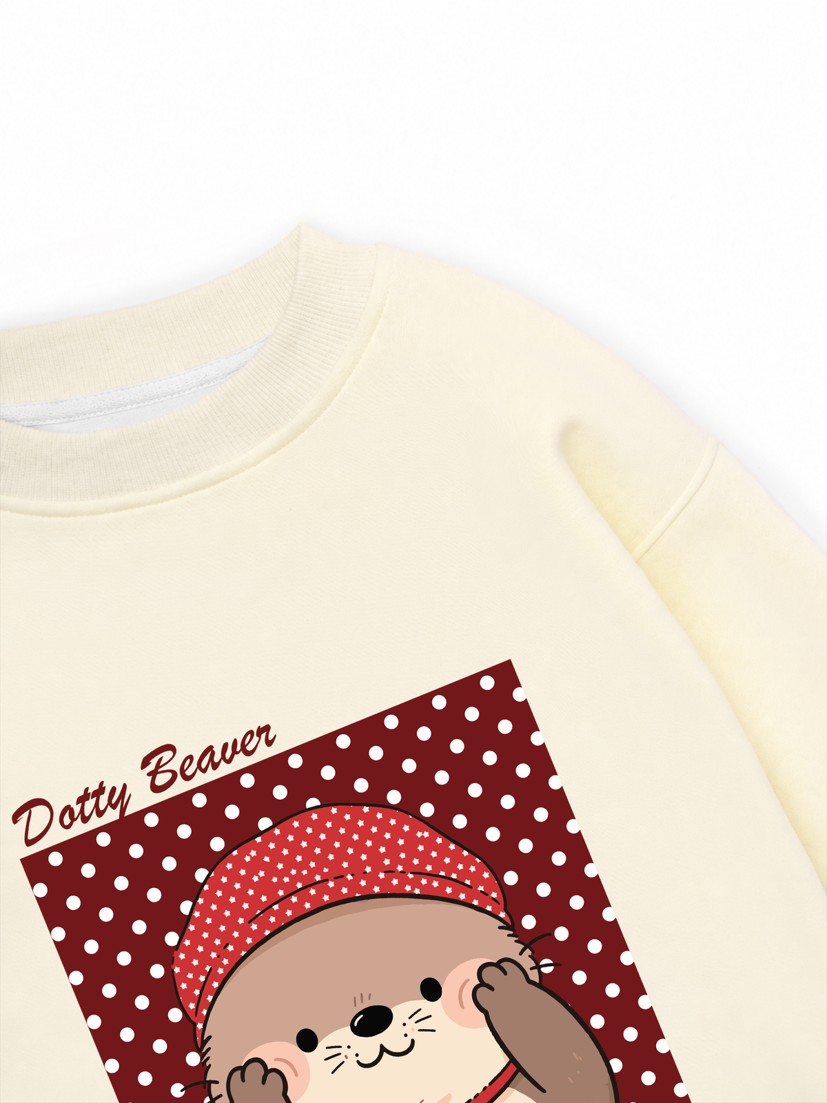 Áo Sweater Nỉ Hai Da Animal Dotty Beaver