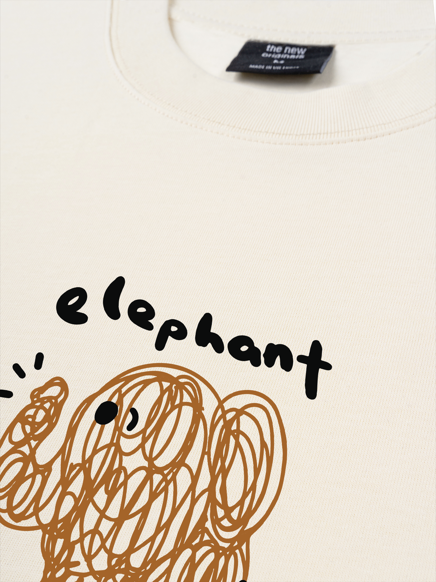 Áo Thun Relaxed Fit Cute Elephant