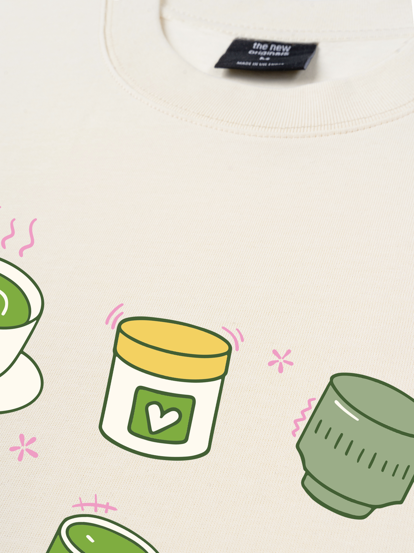 Áo Thun Relaxed Fit Drink Collection Matcha Time