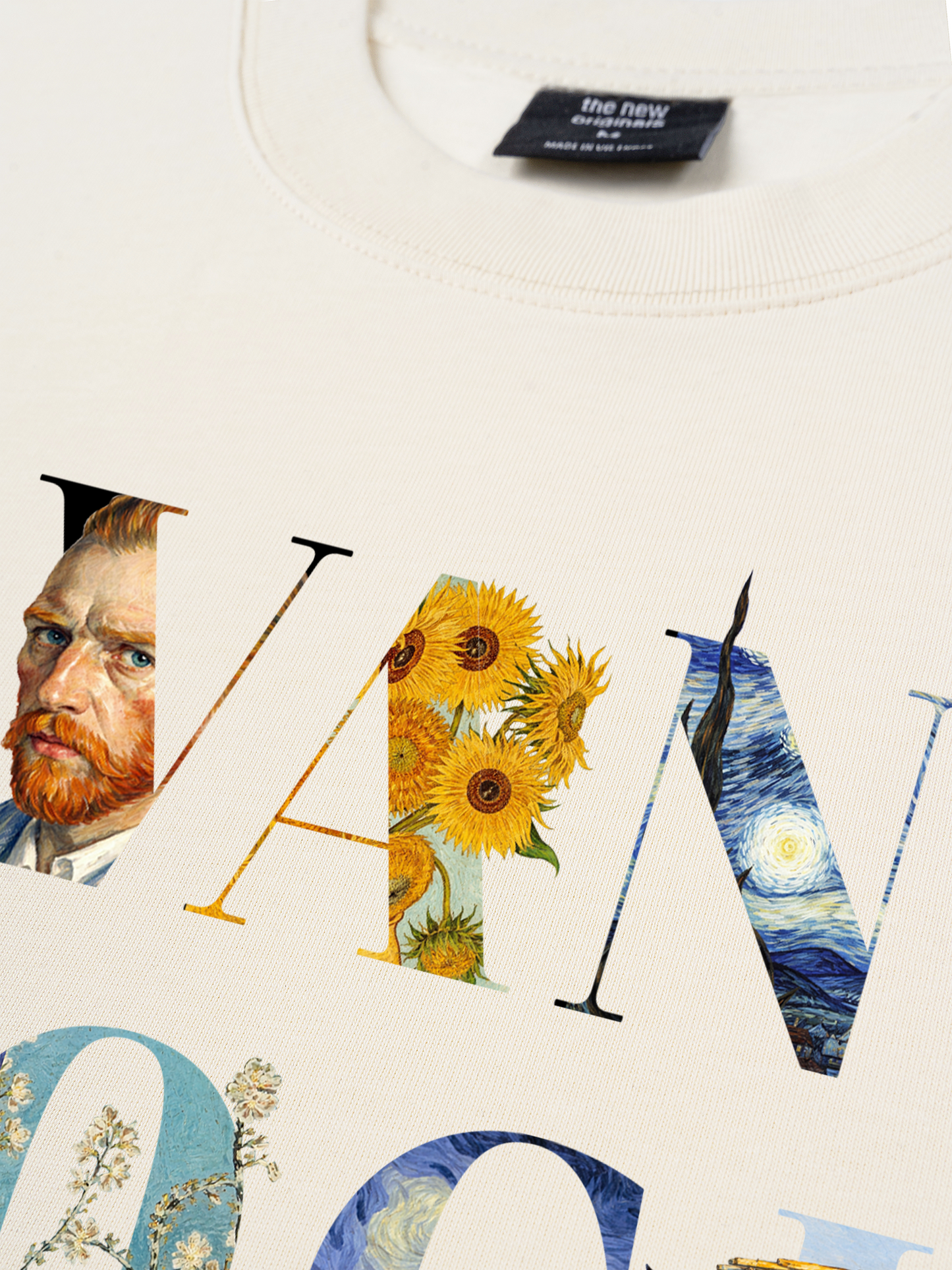 Áo Thun Relaxed Fit Masterpiece Van Gogh Typography