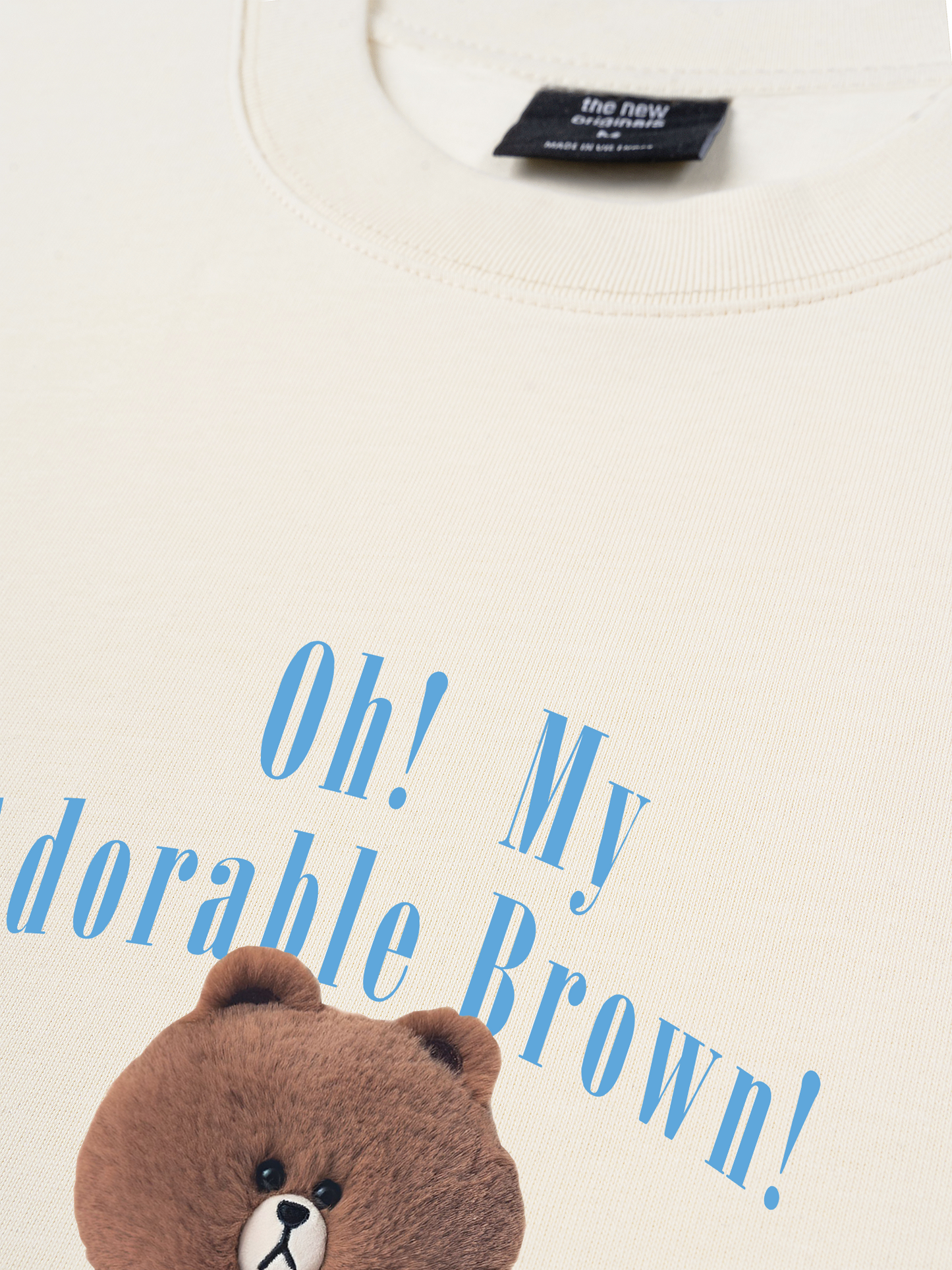 Áo Thun Relaxed Fit Teddy Land Oh My Brown