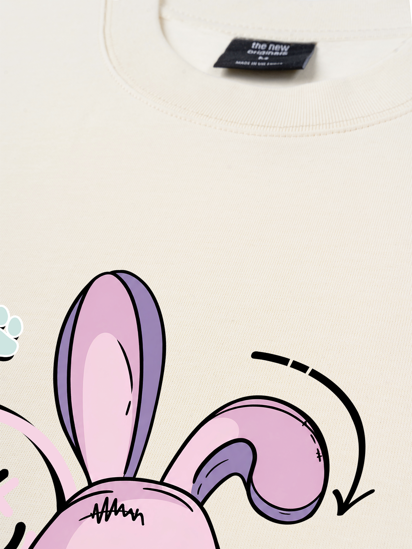 Áo Thun Relaxed Fit Rabbit Smile Face