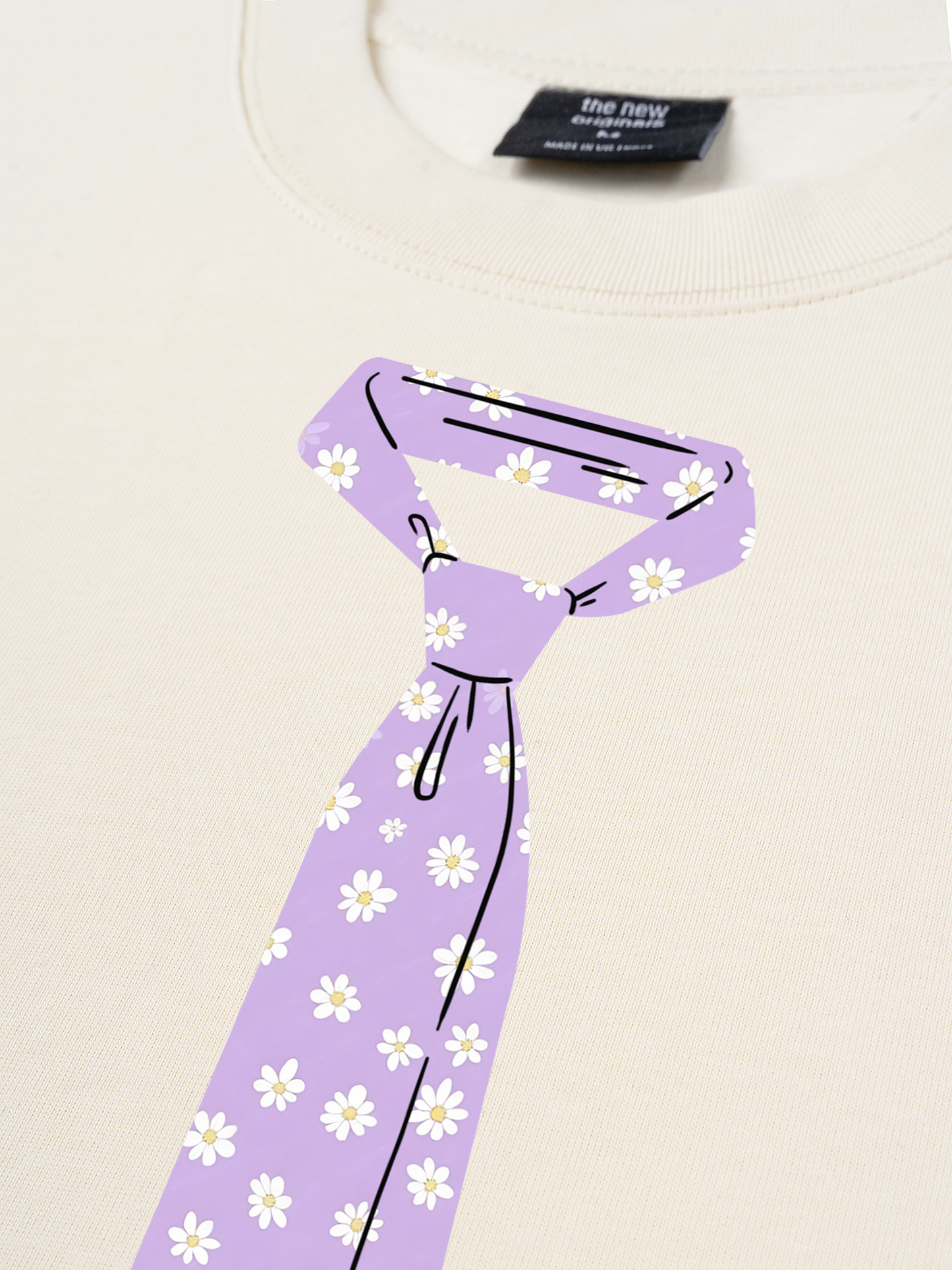Áo Thun Relaxed Fit Daily Cuties Purple Tie