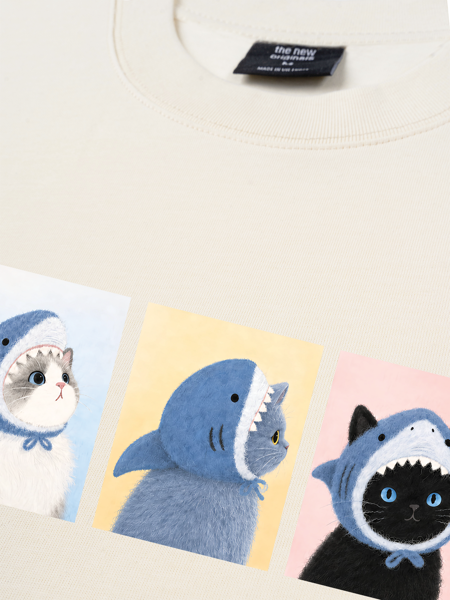 Áo Thun Relaxed Fit Shark Kitty
