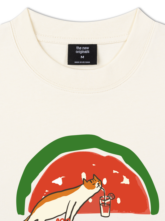 Áo Thun Relaxed Fit Meow Meow Watermelon