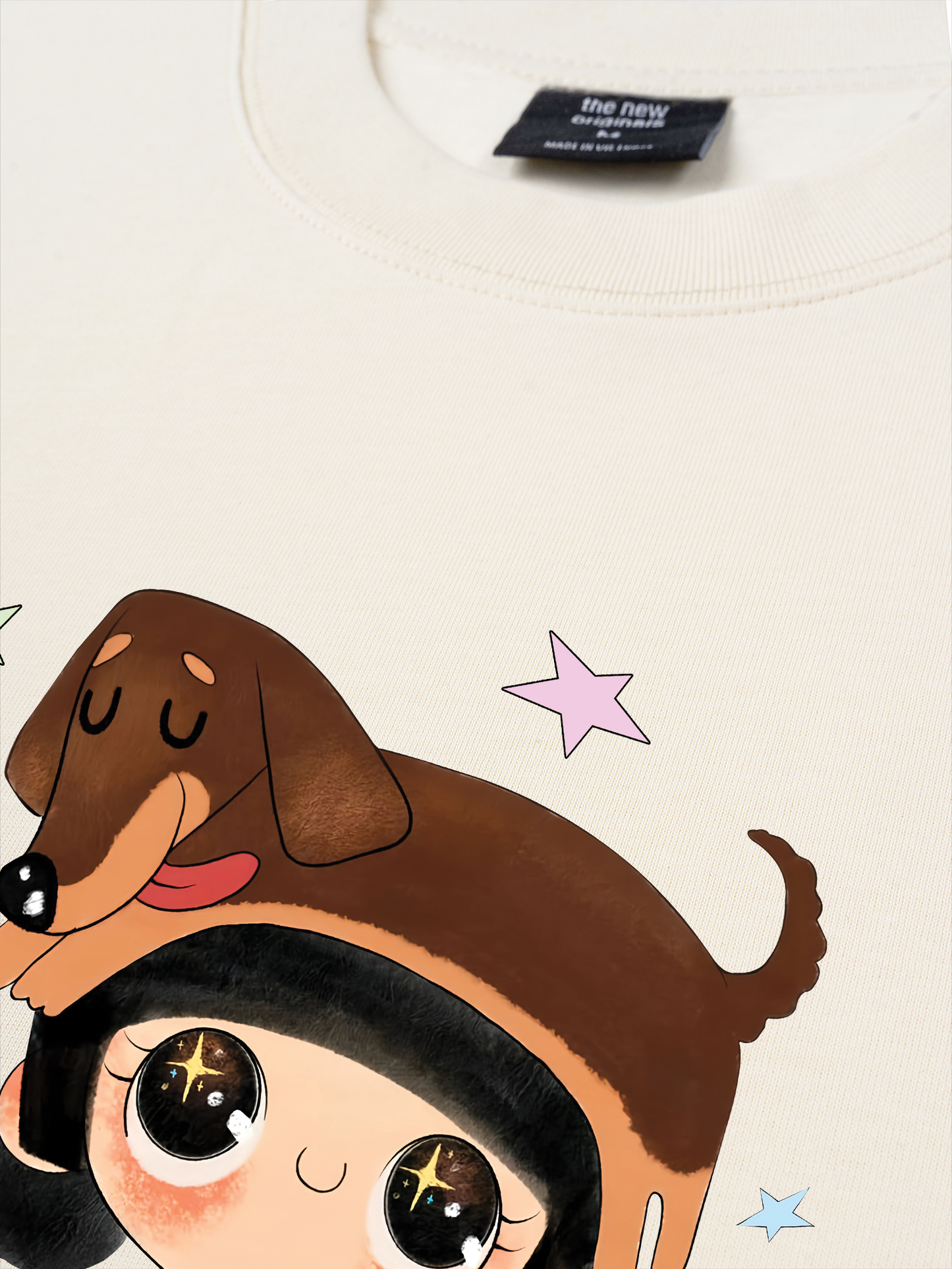 Áo Thun Relaxed Fit  Cute Girl With Dachshund