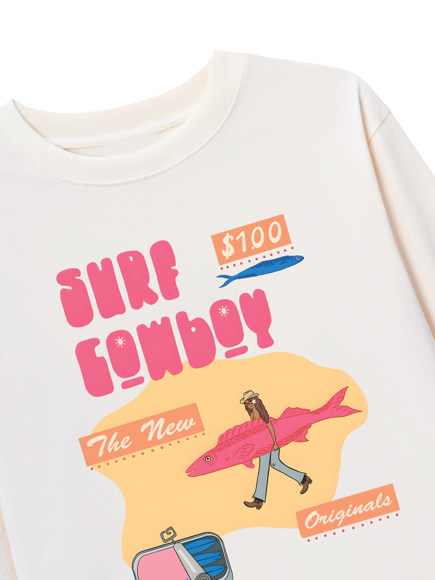 Áo Thun Dài Tay Summer Vibes GoTo Beach Cowboy