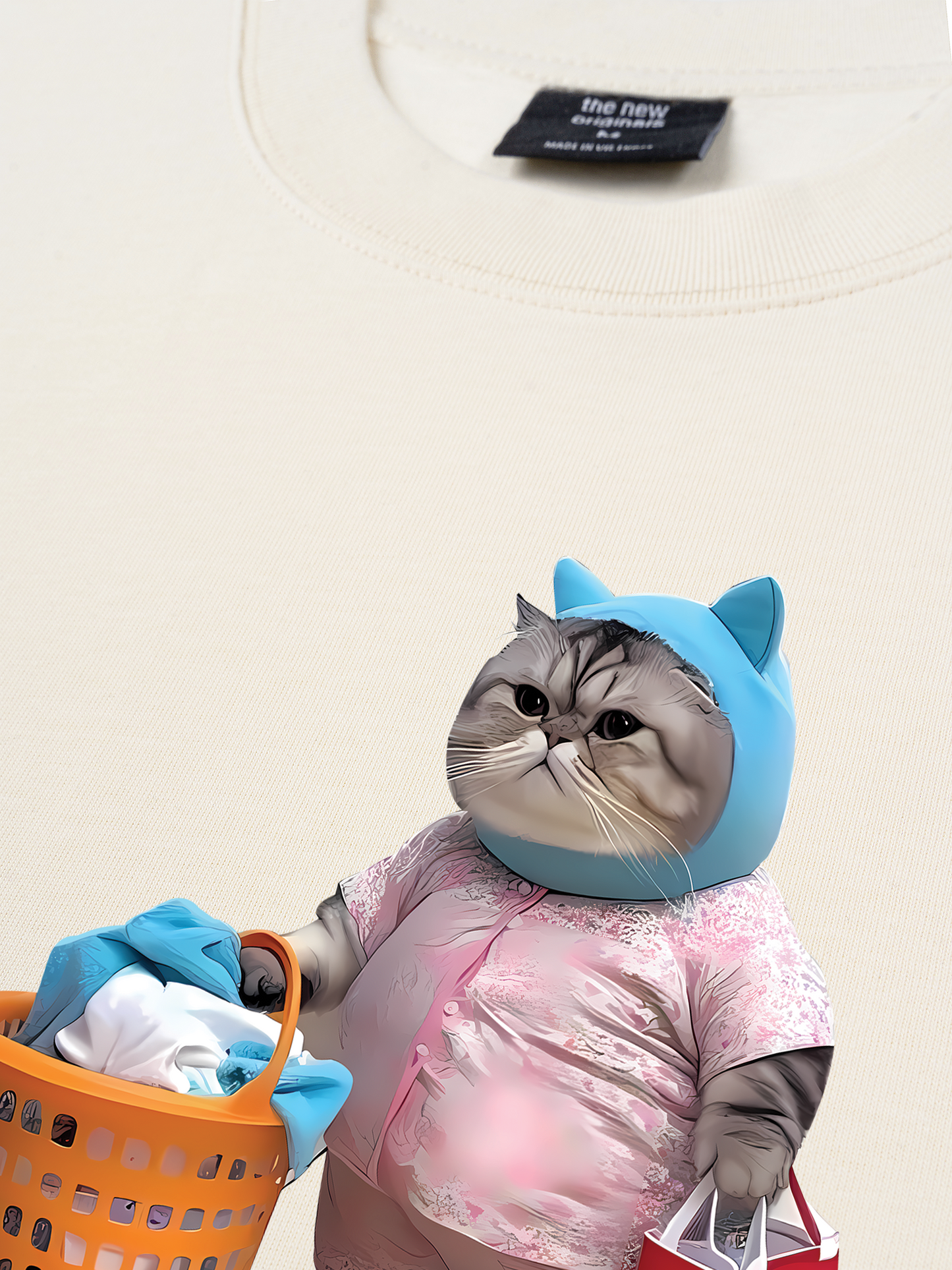 Áo Thun Relaxed Fit Animal Mood Mommy Meow
