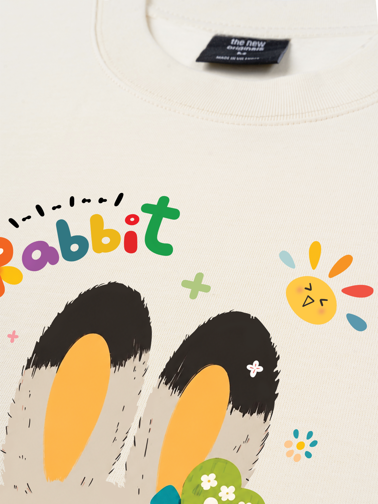 Áo Thun Relaxed Fit Rainbow Rabbit