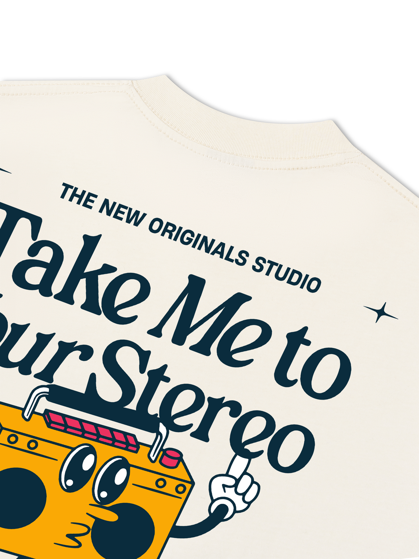 Áo Thun Relaxed Fit Take Me To Your Stereo