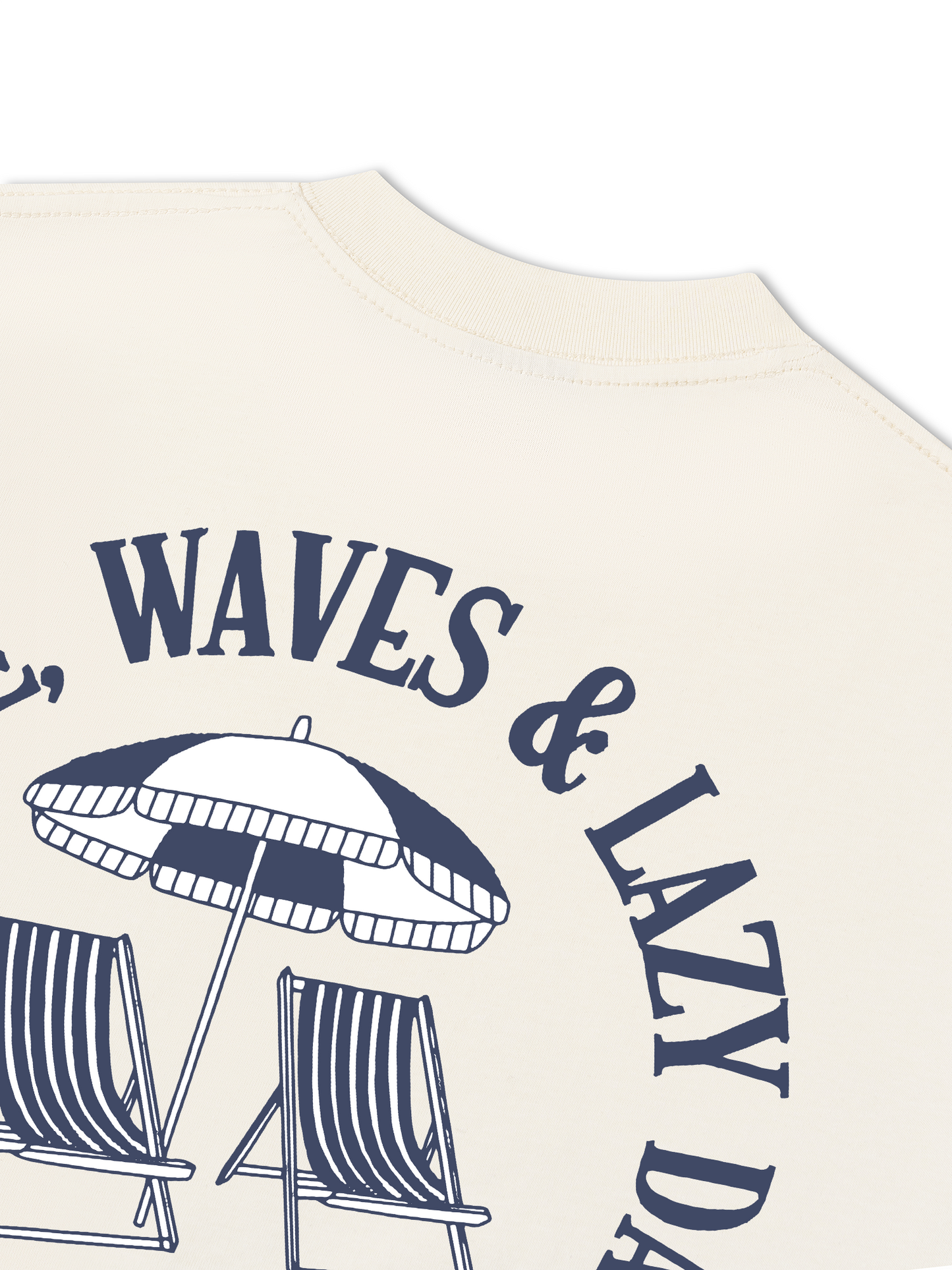 Áo Thun Relaxed Fit Sunshine, Waves & Lazy Days