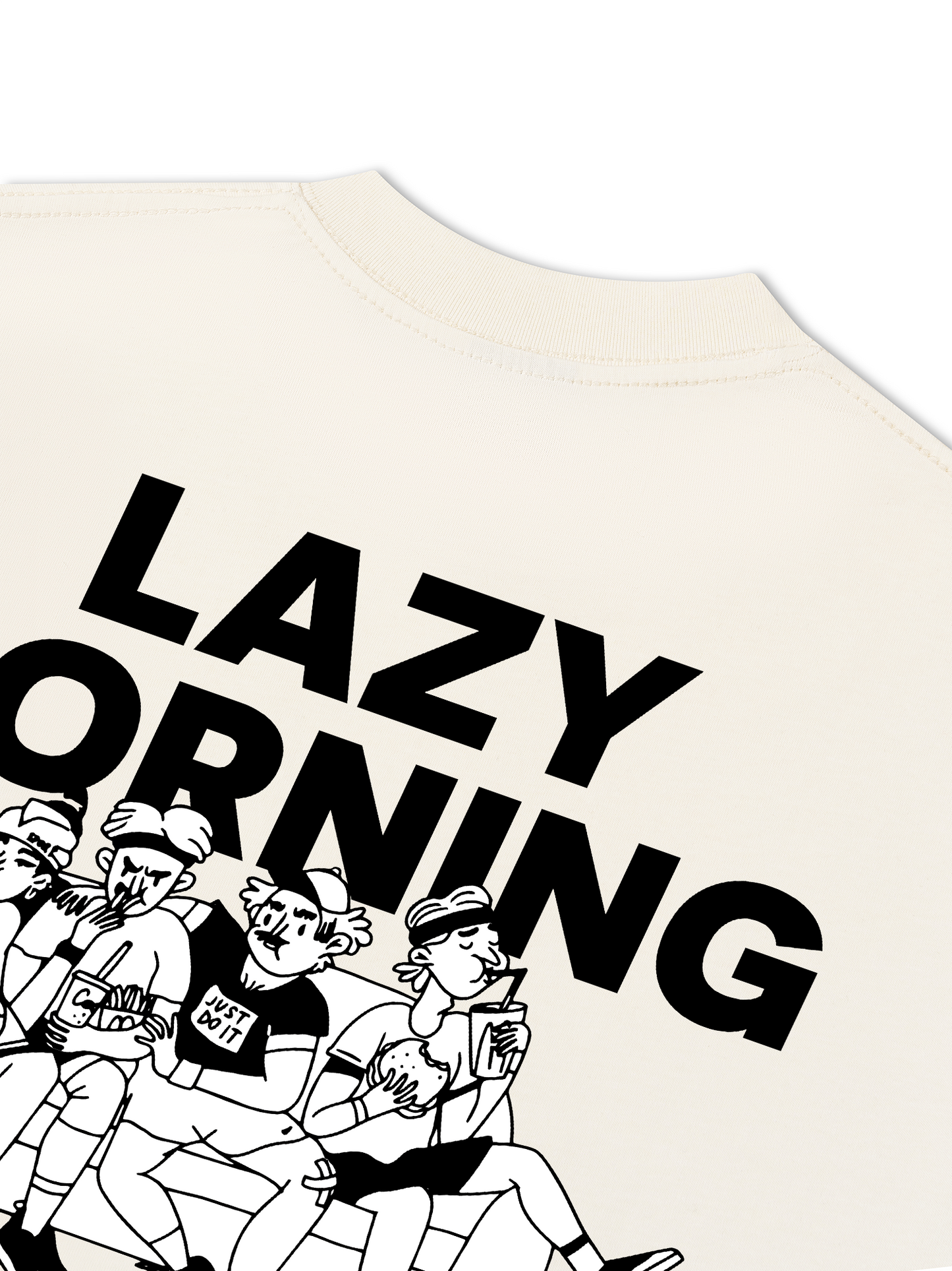 Áo Thun Relaxed Fit Lazy Morning Running Club
