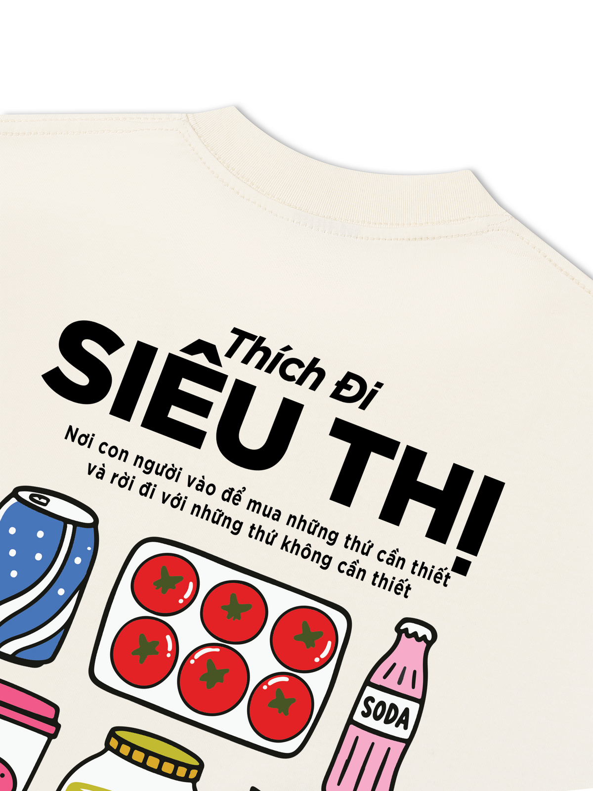 Áo Thun Relaxed Fit Thích Đi Siêu Thị