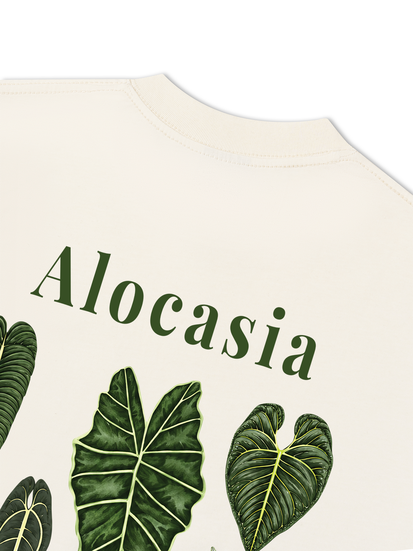 Áo Thun Relaxed Fit Tropical Alocasia Quote