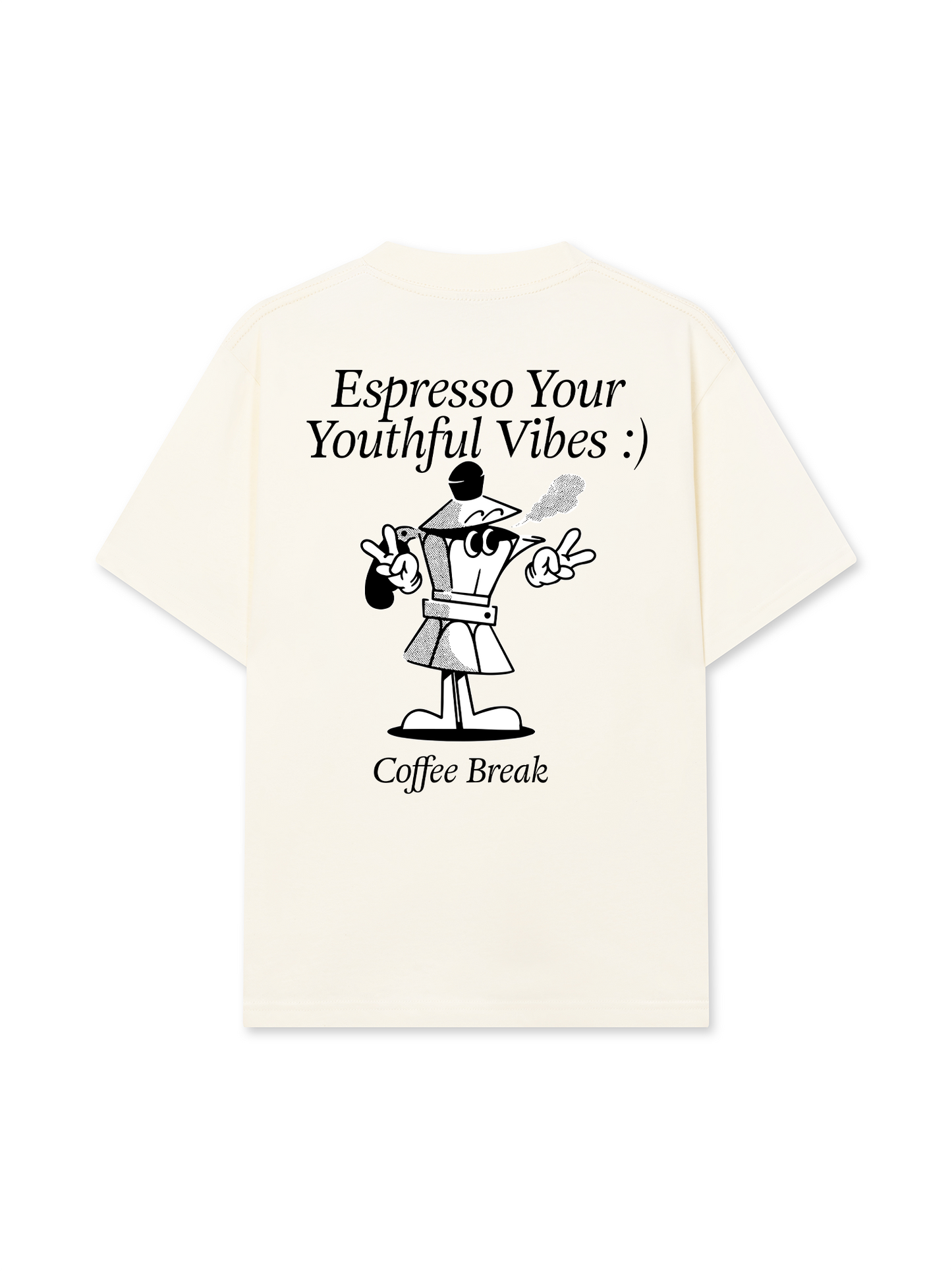 Áo Thun Relaxed Fit Espresso Your Youthful Vibes