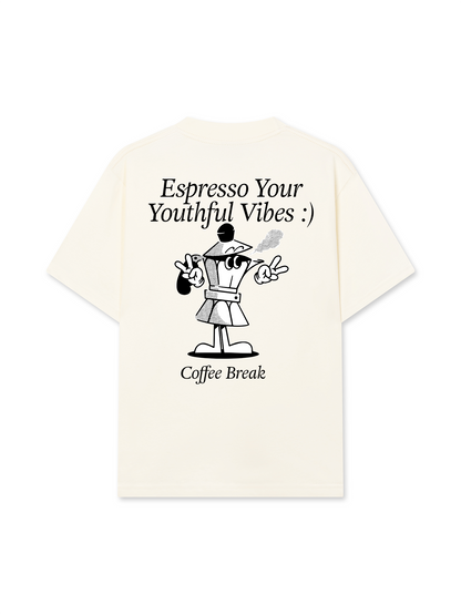 Áo Thun Relaxed Fit Espresso Your Youthful Vibes