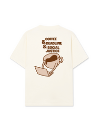 Áo Thun Relaxed Fit Coffee & Deadline