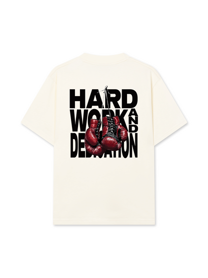 Áo Thun Relaxed Fit Fitnes Hard Work And Dedication