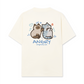 Áo Thun Relaxed Fit Angry Luv Cat Couple