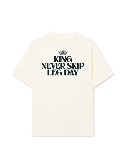 Áo Thun Relaxed Fit King Never Skip Leg Day