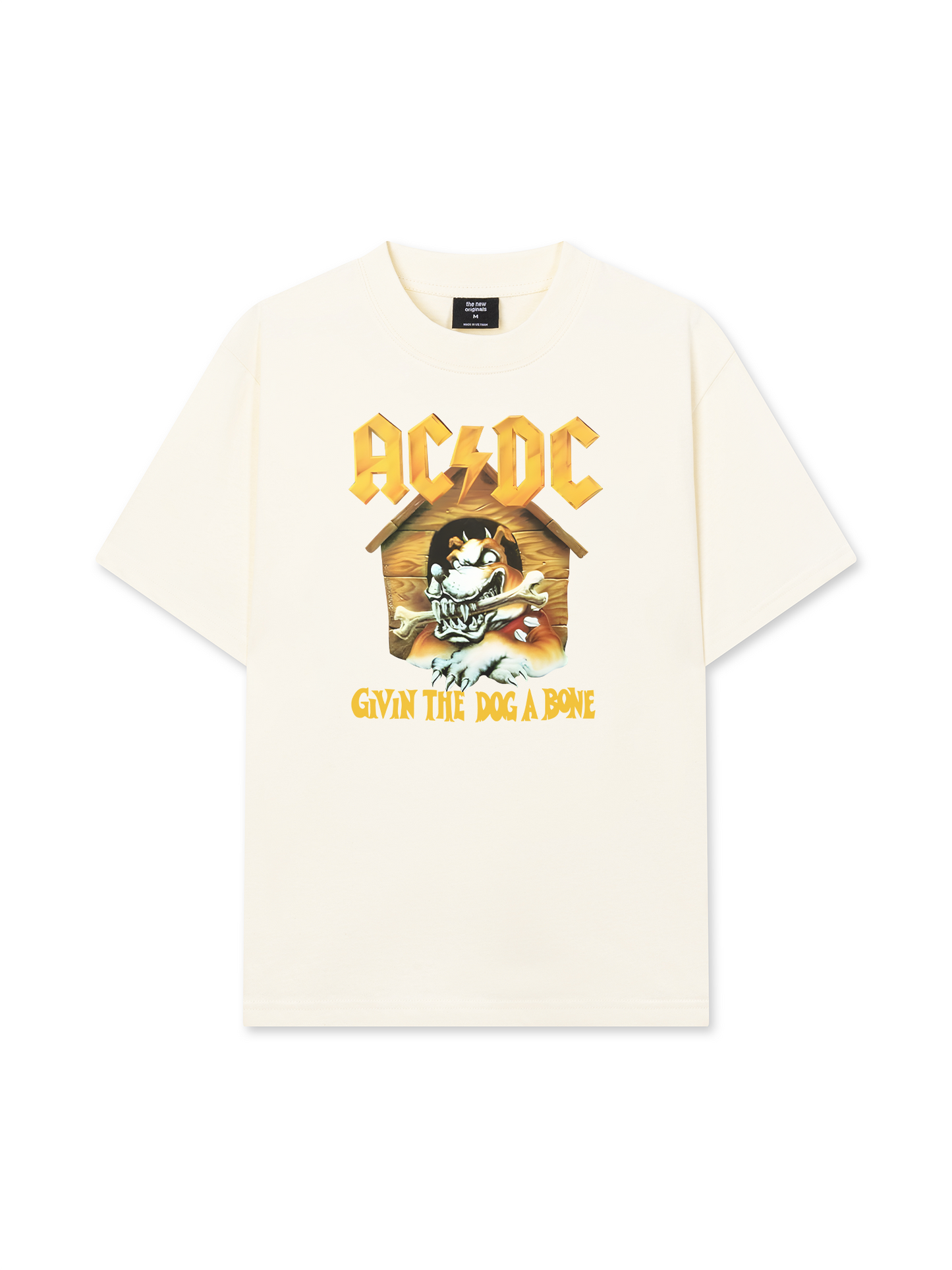 Áo Thun Relaxed Fit Music Rock AC DC Given The Dog A Bone