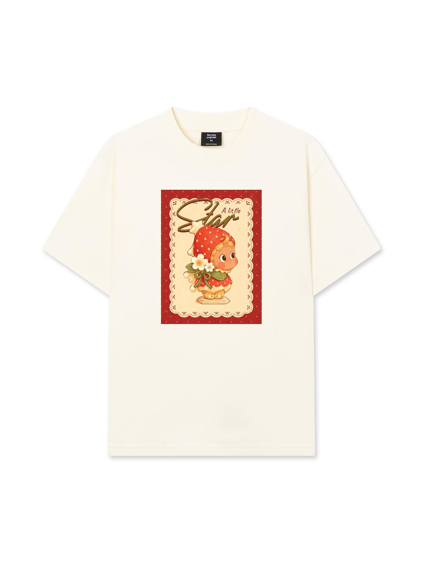 Áo Thun Relaxed Fit A Little Strawberry Star
