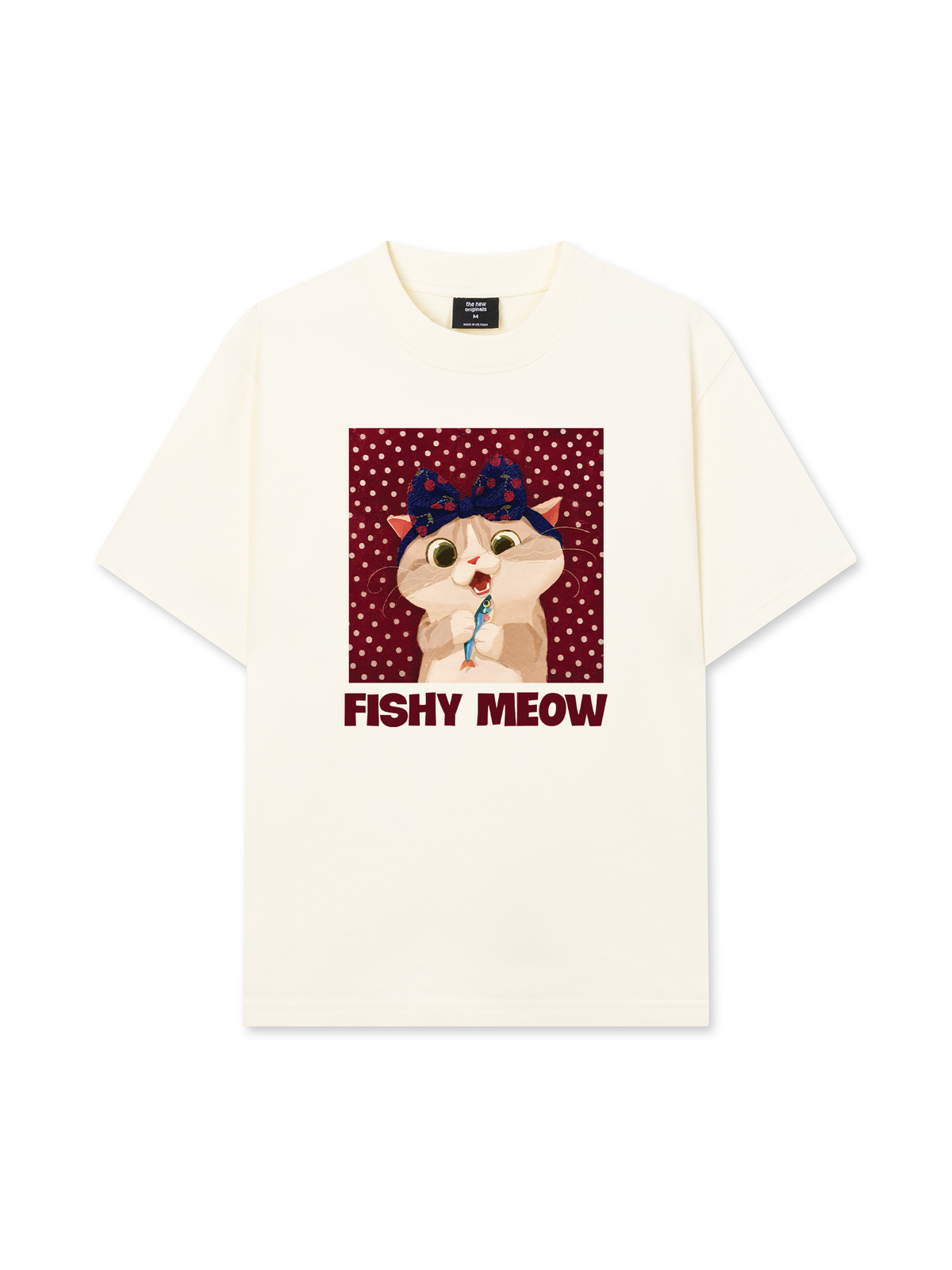 Áo Thun Relaxed Fit Red Fish Meow