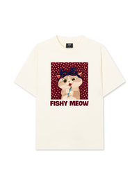 Áo Thun Relaxed Fit Red Fish Meow