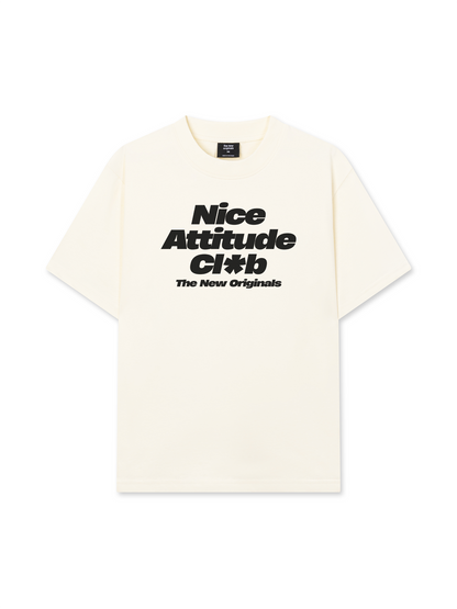 Áo Thun Relaxed Fit Life Vibe Nice Attitude
