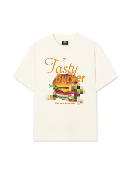 Áo Thun Relaxed Fit Foody Tasty Burger