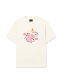 Áo Thun Relaxed Fit Floral Wish Elephant