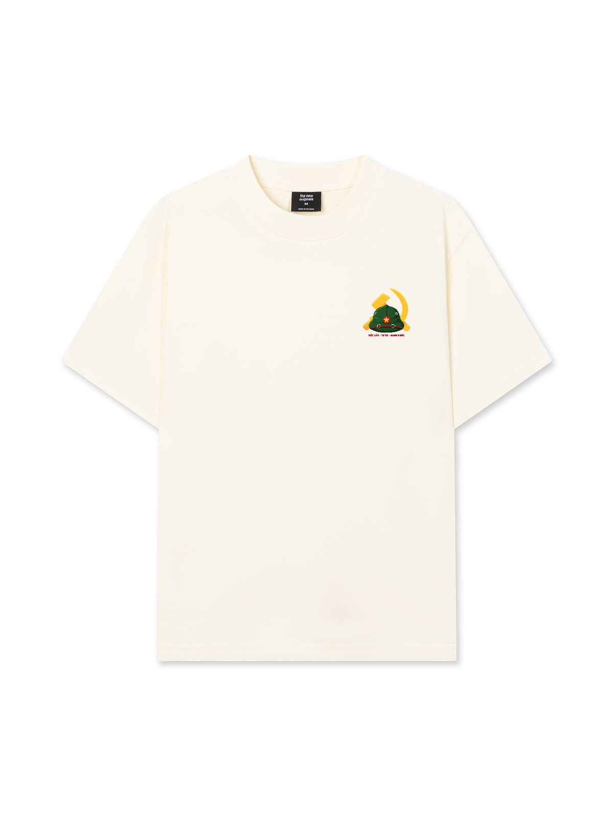 Áo Thun Relaxed Fit TĐộc Lập Tự Do Hạnh Phúc Mũ Cối