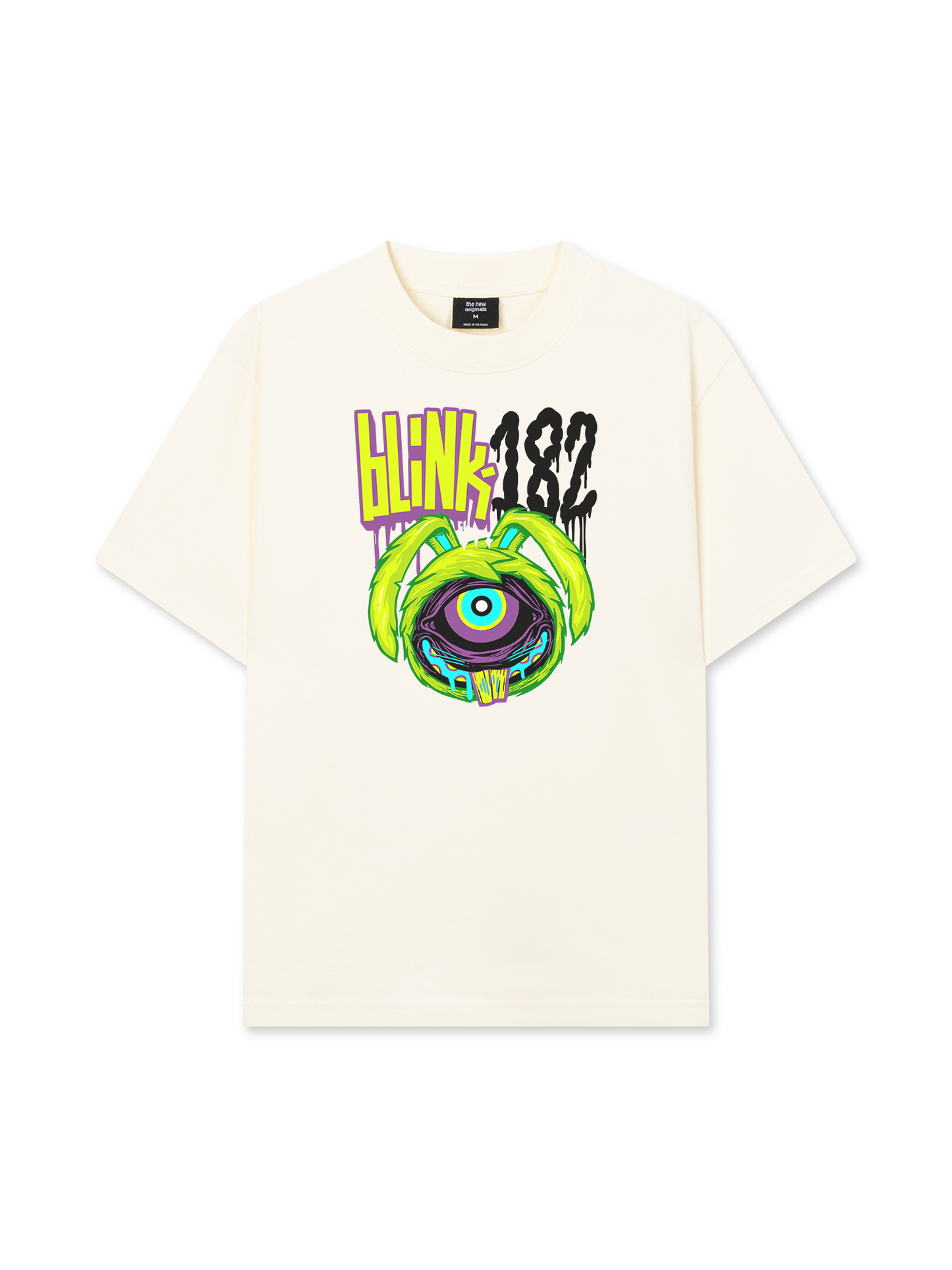 Áo Thun Relaxed Fit Blink 182 Cartoon