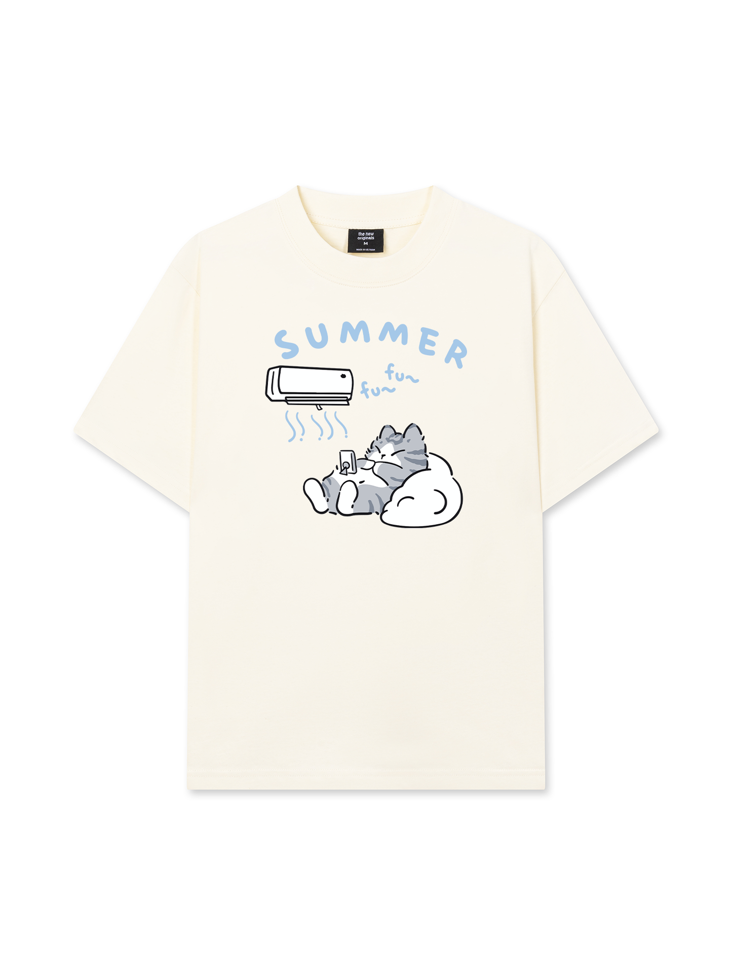 Áo Thun Relaxed Fit Animal Moods Lazy Cat