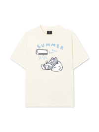 Áo Thun Relaxed Fit Animal Moods Lazy Cat