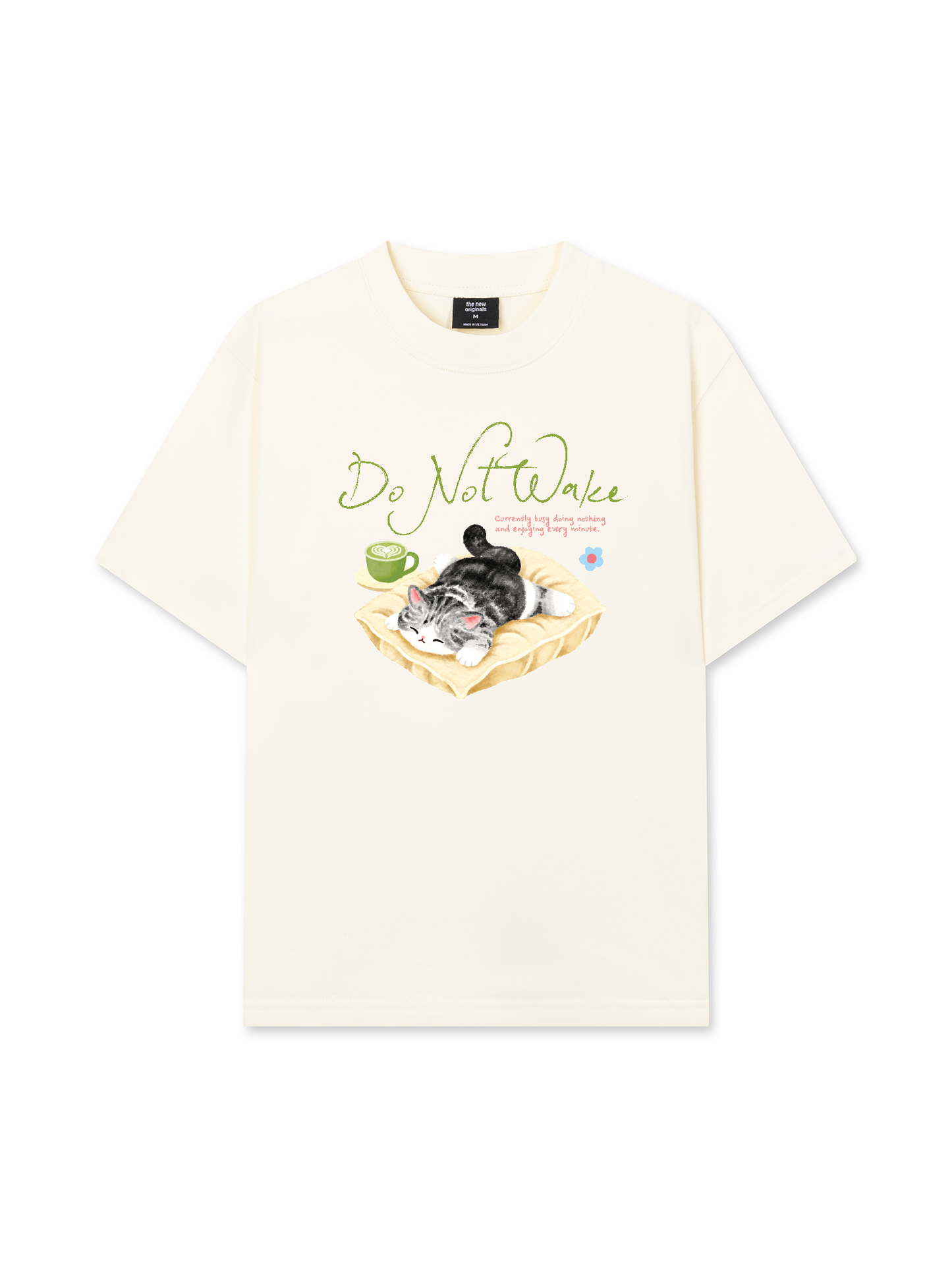 Áo Thun Relaxed Fit Do Not Wake Meow