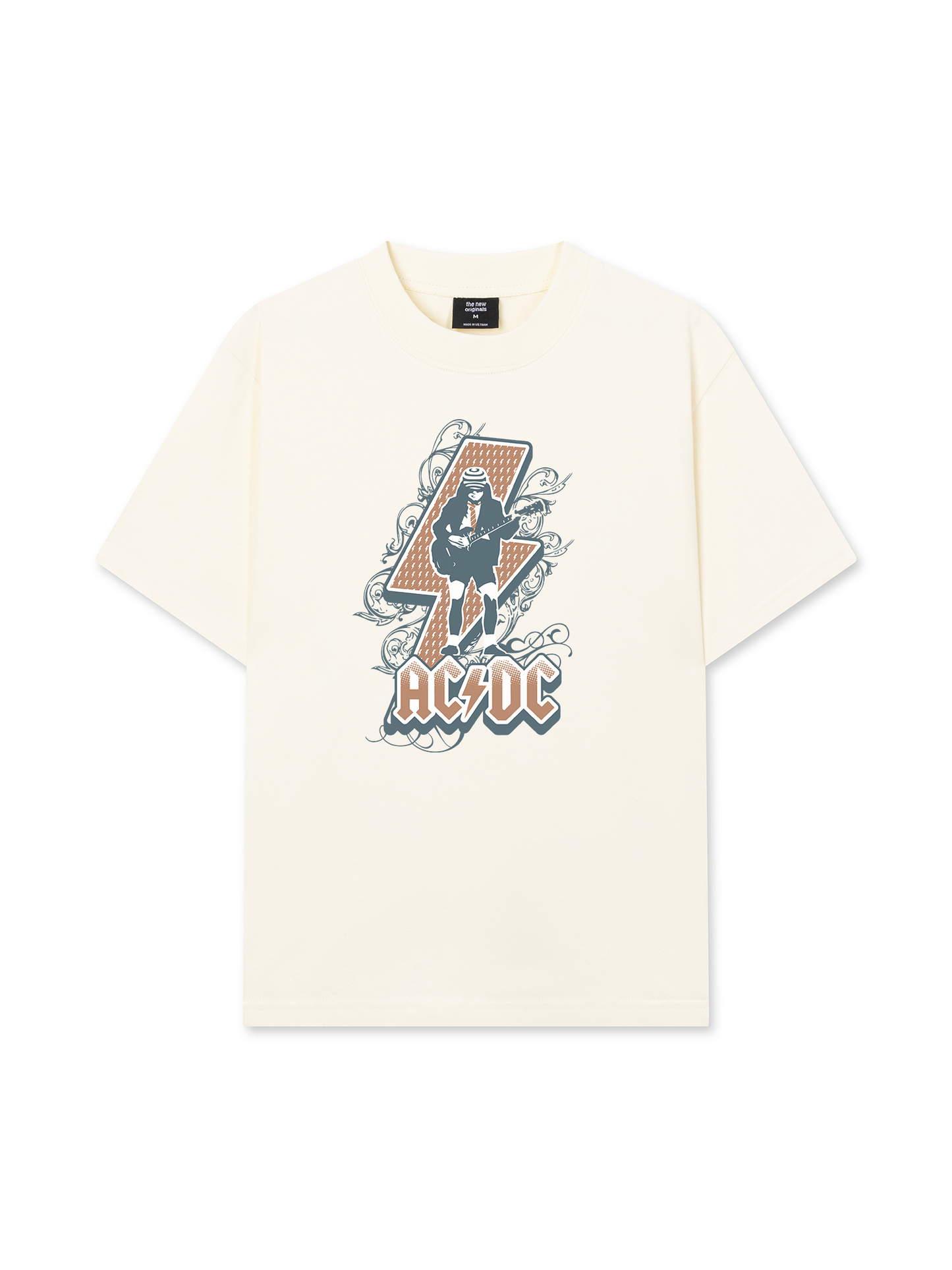 Áo Thun Relaxed Fit AC DC Retro Old Day