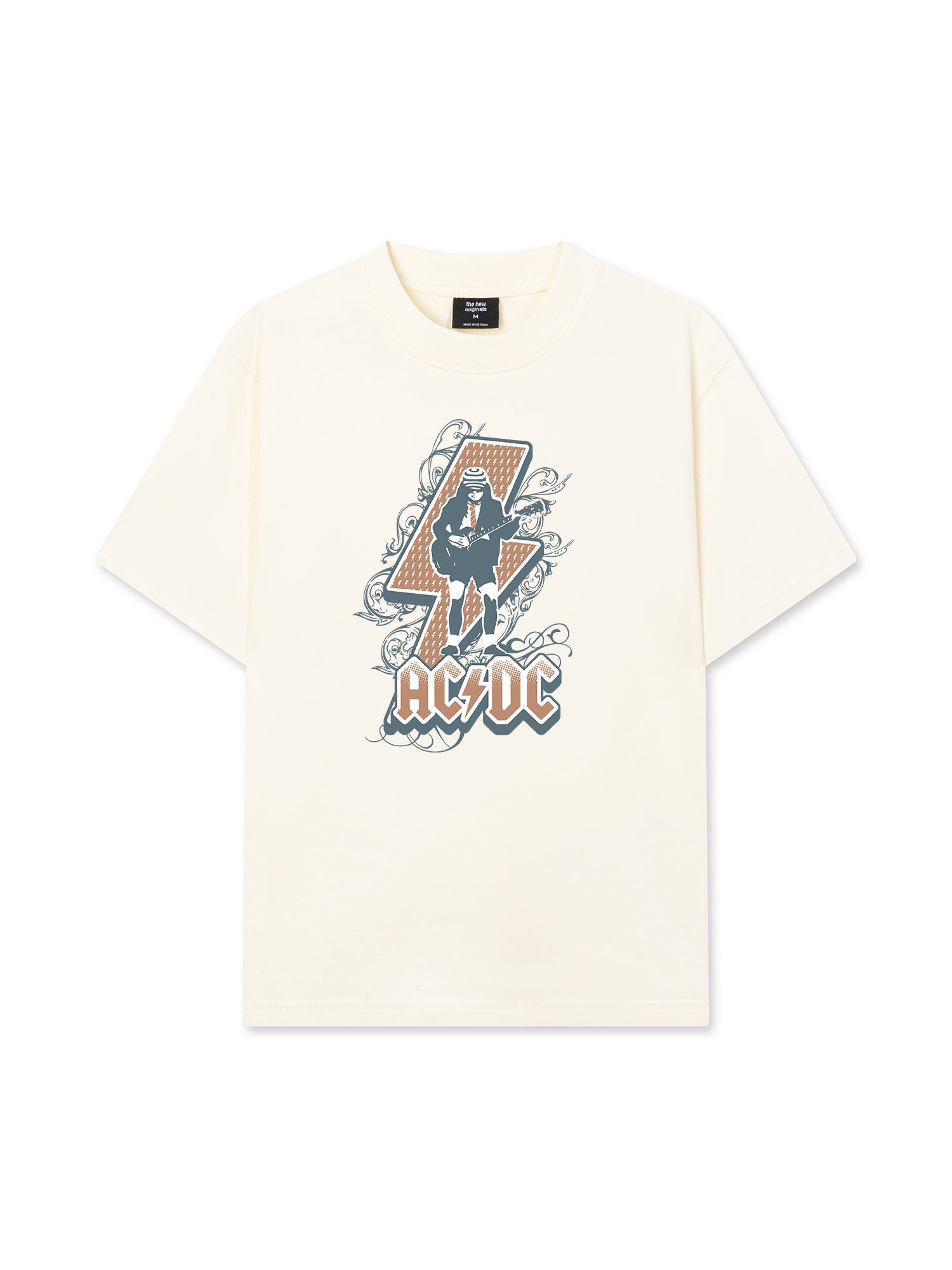 Áo Thun Relaxed Fit AC DC Retro Old Day