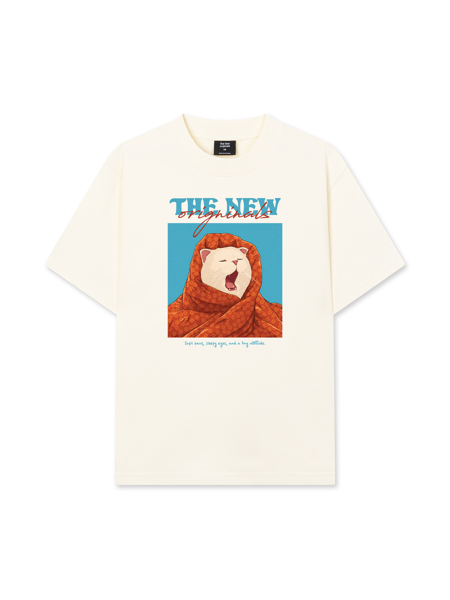 Áo Thun Relaxed Fit Sleepy Bloom Meow