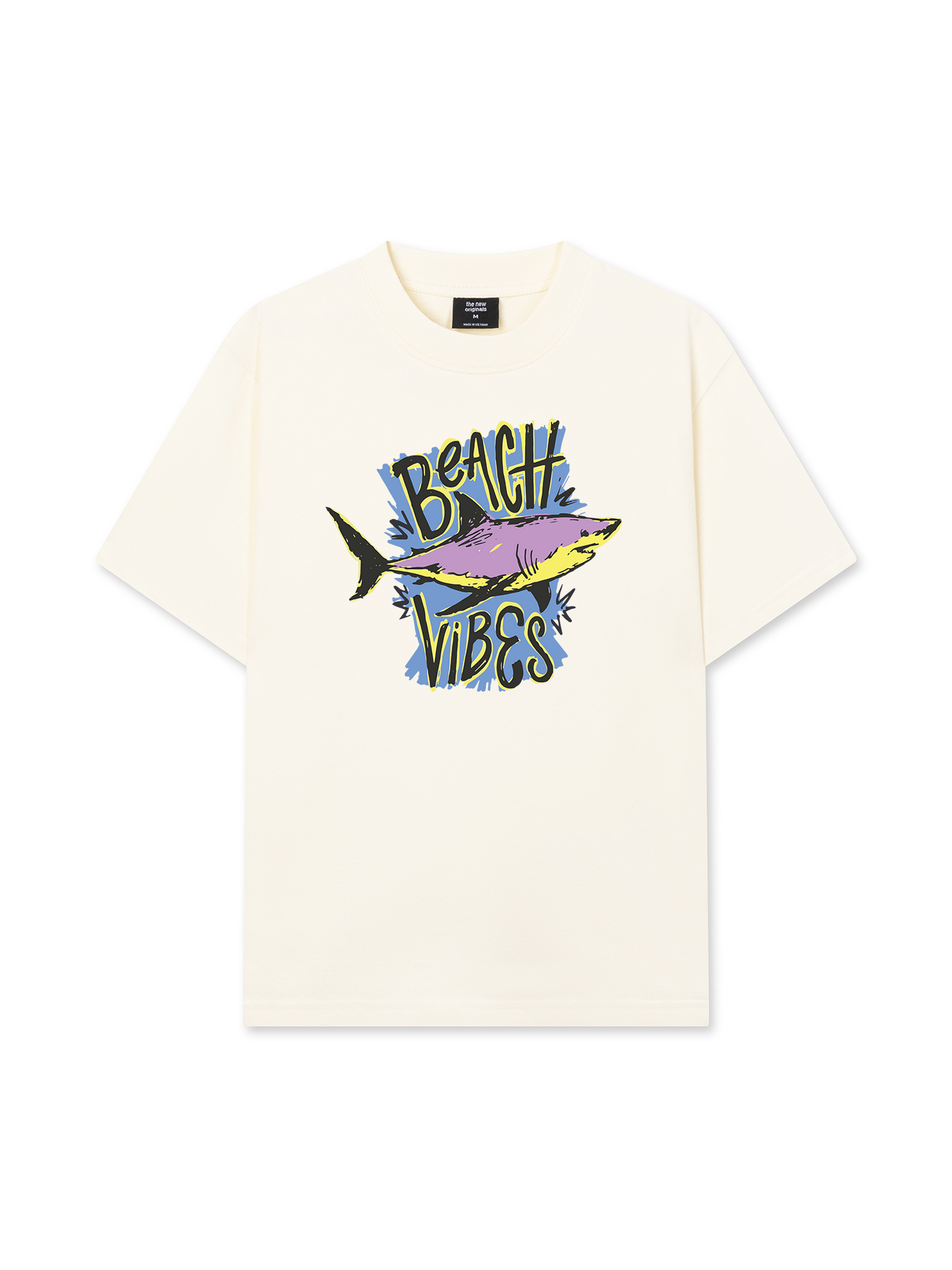 Áo Thun Relaxed Fit Ocean Beach Vibes Shark