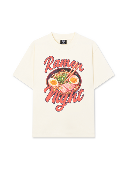 Áo Thun Relaxed Fit Foody Ramen Night